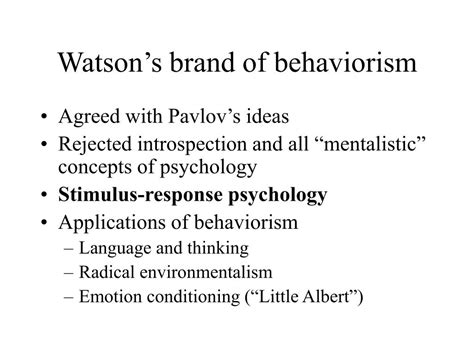 Ppt John B Watson 1878 1958 The “father Of Behaviorism