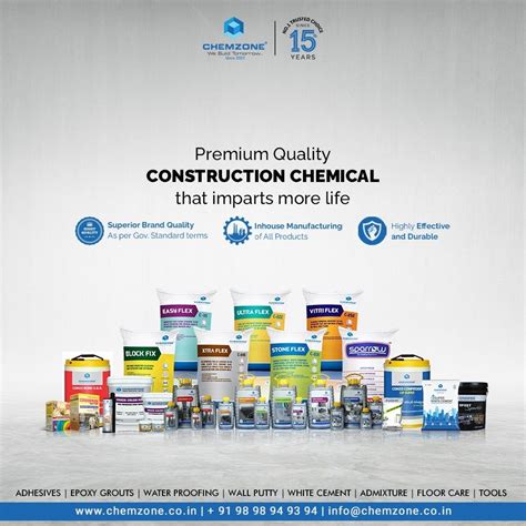 Construction Chemical Products Graphic Card Chemical Construction