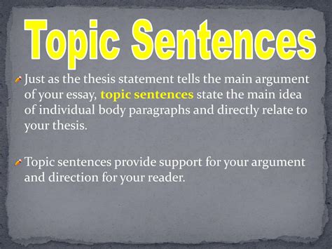 Ppt Thesis Statements Vs Topic Sentences Powerpoint Presentation Free Download Id 2373380