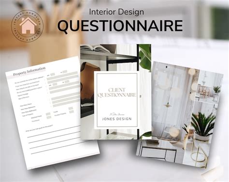 Client Questionnaire Booklet Layout For Interior Design Word Docx