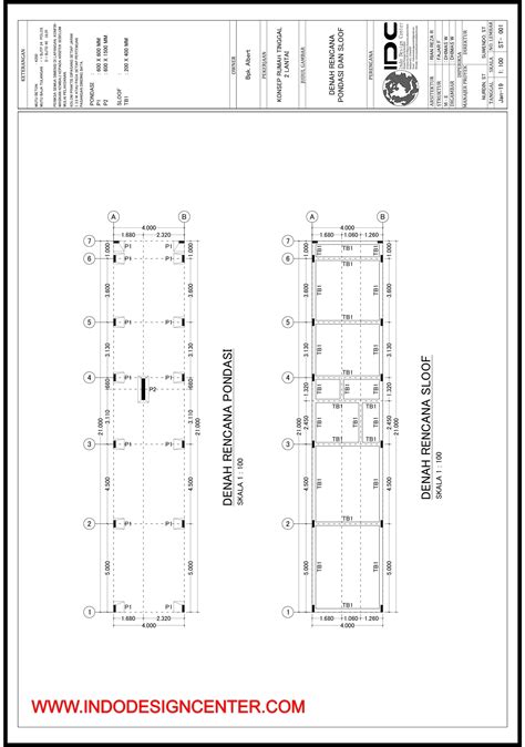 Detail Gambar Rencana Pondasi Dwg Koleksi Nomer 35