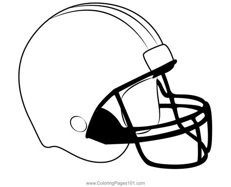 Baseball Helmet Coloring Page for Kids - Free Baseball Printable ...