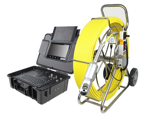 Pan Tilt Rotate Pipe Drain Sewer Duct Video Inspection Camera System W