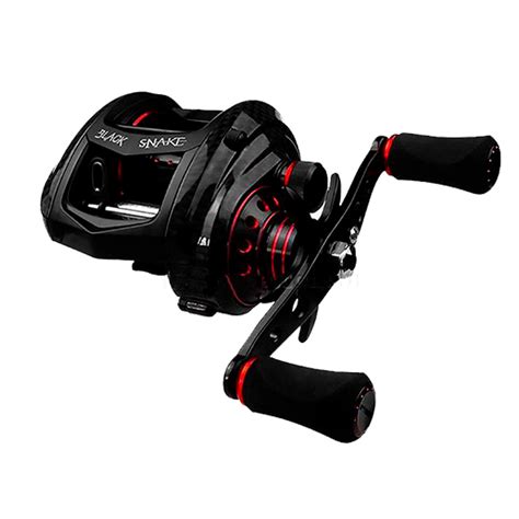 Brk Fishing Carretilha De Pesca Black Snake Red Esquerda Albatroz