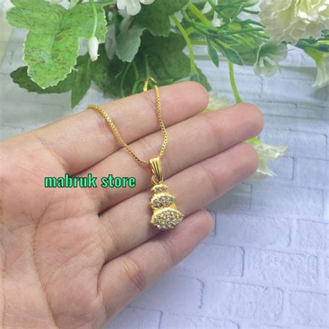 Jual Kalung Emas Wanita Permata Titanium Anti Karat Shopee Indonesia