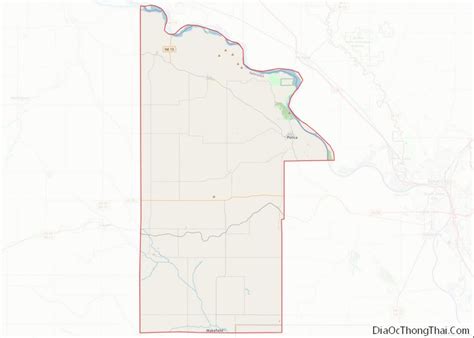 Map of Dixon County, Nebraska - Địa Ốc Thông Thái