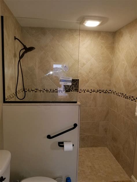 Half Wall Splash Panel Shower Door Specialists