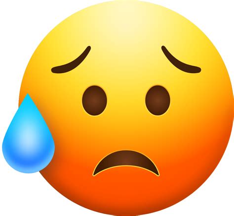 Sad But Relieved Face Emoji Download For Free Iconduck