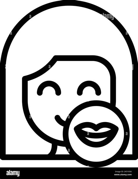 Rhetoric lips icon outline vector. Oratory speech. Election student