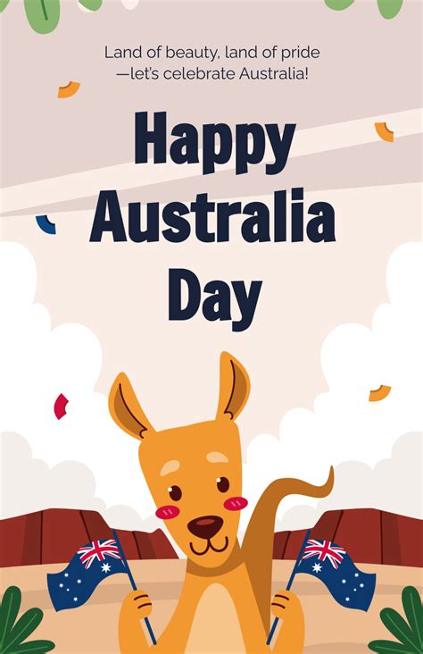 Free Australia Day Poster Template - Edit Online & Download | Template.net