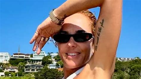 Pip Edwards Flaunts Her Underboob As She Lounges On Yacht In Very Skimpy Bikini After Confirming