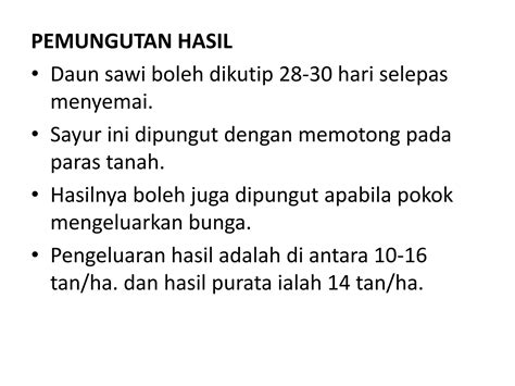 Tanaman Sayur Daun | PPT 