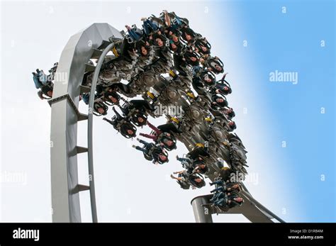 The Swarm Roller Coaster Ride Thorpe Park Theme Park Surrey England