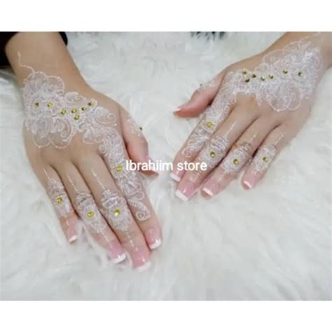 Henna Tangan Putih Pengantin Henna Tangan Pengantin Henna Tangan Murah