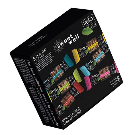 Keto Chocolate Bars Variety 12 Pack Sweetwell Store