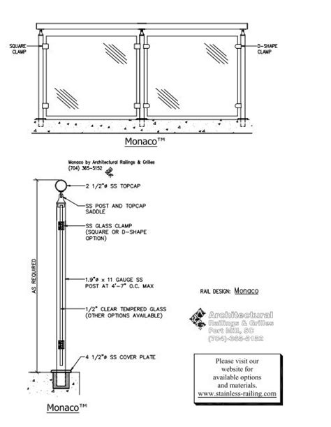 pdf railing detail - Stainless Railings