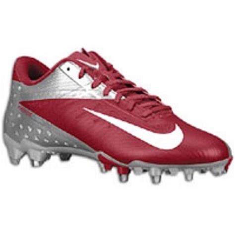 Mens Nike Vapor Talon Elite Low Football Cleats Maroon Red White