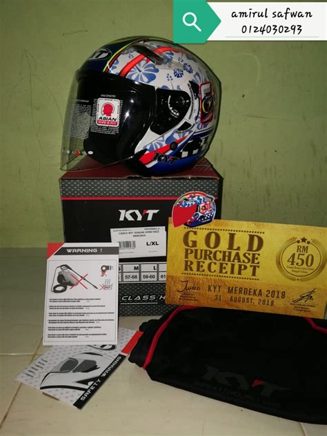 Helmet Kyt St Merdeka Special Edition Auto Accessories On Carousell