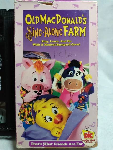 Rare Old Macdonalds Sing Along Farm Thats What Friends Are For Vhs