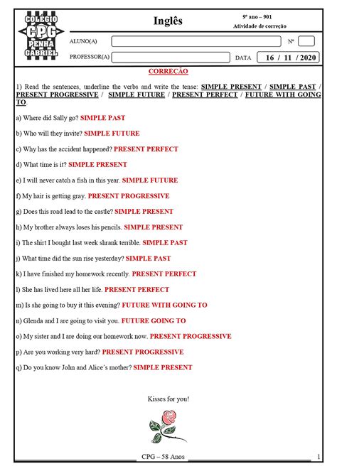 Exercícios Modal Verbs 9o Ano Com Gabarito Librain