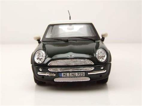 Modellauto BMW Mini Cooper grün metallic Modellauto 1 24 Maisto 19 80