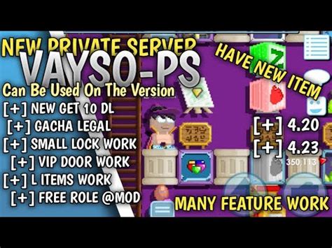 GIVEAWAY ROLE MOD VERSI 4 24 GROWTOPIA PRIVATE SERVER TERBARU