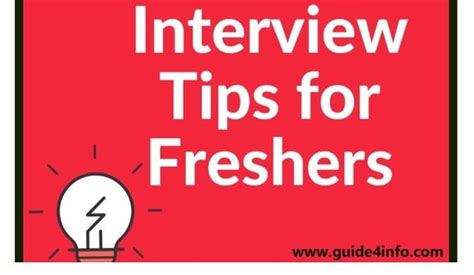 Interview Tips For Freshers Guide4info