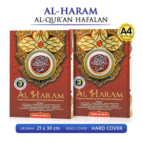 Jual Al Quran Terjemah Besar A4 Al Haram Alquran Transliterasi Quran