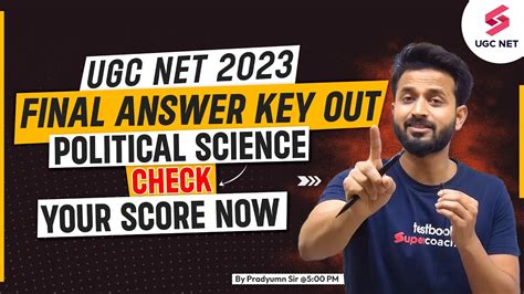 UGC NET 2023 Final Answer Key Out Official Answer Key Out Political