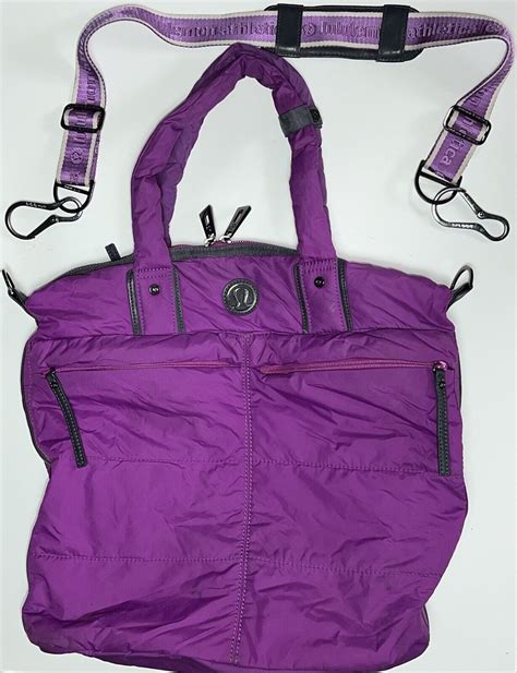 Lululemon Bon Voyage Duffel Bag Purple Big Gym Diaper… - Gem