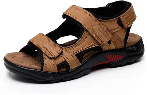 Newstarshop Sandalias Para Hombre De Piel Aut Ntica Transpirables