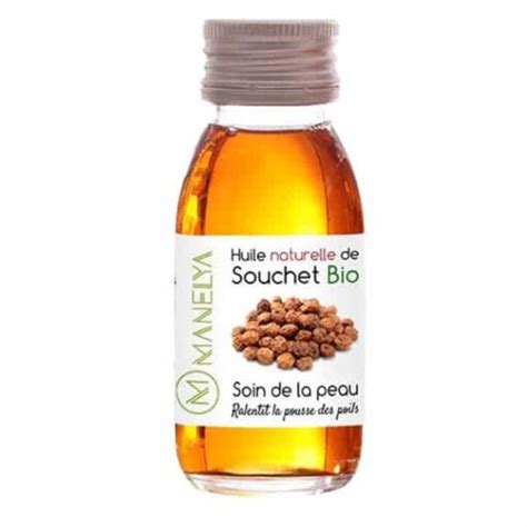 Huile de souchet bio et naturelle Idéale contre la pousse des poils