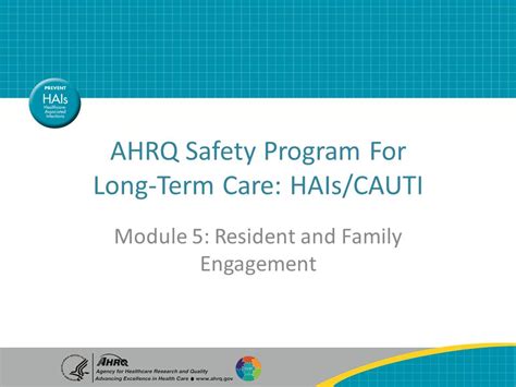 Ahrq Safety Program For Long Term Care Hais Cauti Module 5 Resident