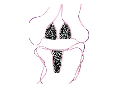 Exotic Dance Wear Stripper Wear Micro Kini Bikini Set Rhinestones XXS XL Etsy