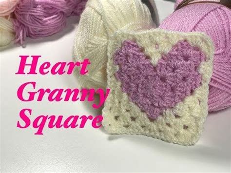 How To Crochet A Heart Granny Square Ophelia Talks Crochet Heart