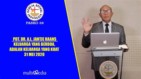 Ibadah Online Minggu 31 Mei 2020 Pdt Dr A L Jantje Haans YouTube