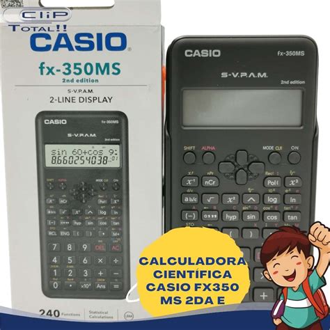 CALCULADORA CIENTÍFICA CASIO FX350 MS 2DA E Clip Papelería Clip Total