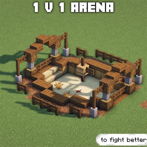 V Mini Arena Minecraft Architecture Minecraft Blueprints