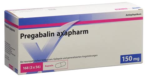 PREGABALINE Axapharm Caps 150 Mg Blist 168 Pce Commander En Ligne