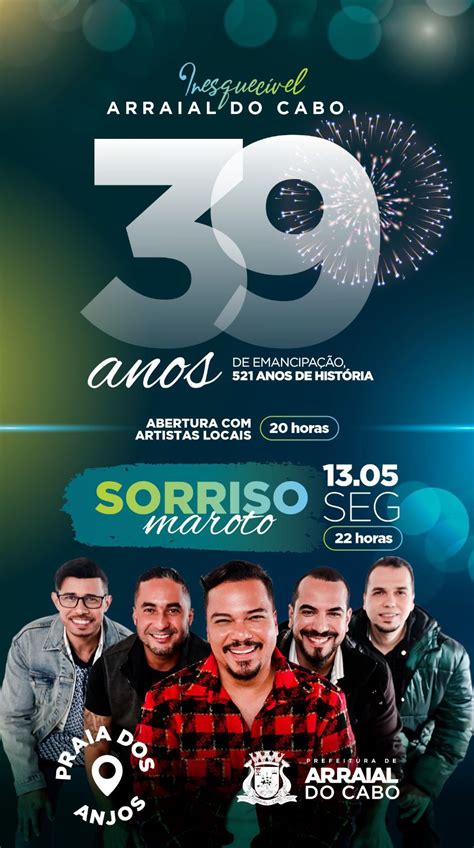 Arraial Do Cabo Anuncia Grandes Shows E Uma Comemora O Em Grande