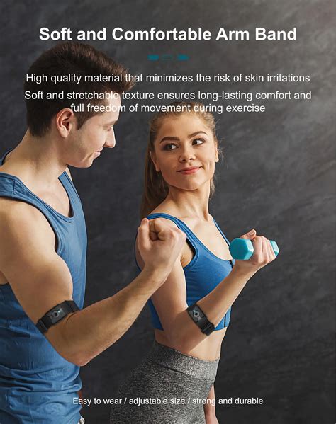 Swimming Band Bluetooth5 0 Ant Heart Rate Monitor Armband Xz831 Compatible With Fitness Apps