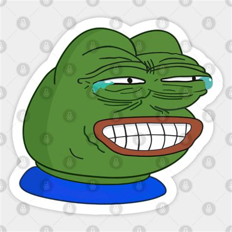 Pepe Frog Cry HD Pepe Memes Sticker TeePublic