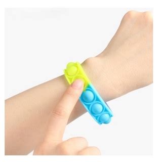 Pulseira Bolha Pop Fidget Toys Pulseira Pop It Fidget Brinquedo De