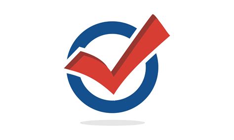 check mark vote logo graphic  qnah creative fabrica