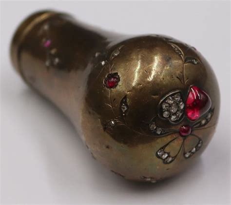 Antique French Diamond And Ruby Cane Handle Sold At Auction On 22nd