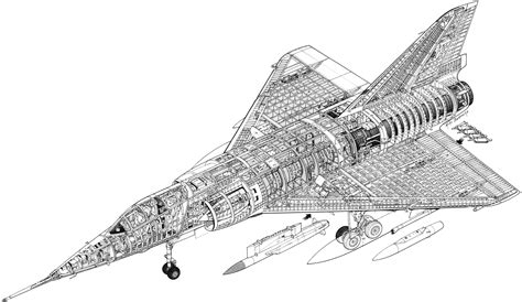 Dassault Mirage Outline Vector Vector Drawing Of Strategic 48 Off