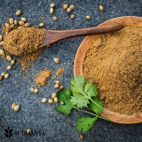 Dried Brown Organic Coriander Powder For Cooking Spices Packaging