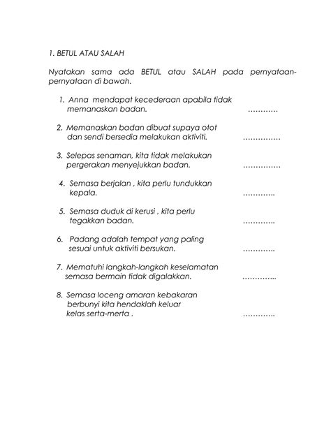 Soalan Pj Pk Tahun 3 Pdf