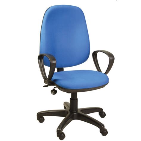 High Back Workstation Revolving Chairs Fixed Arm Blue At Rs 3500 In