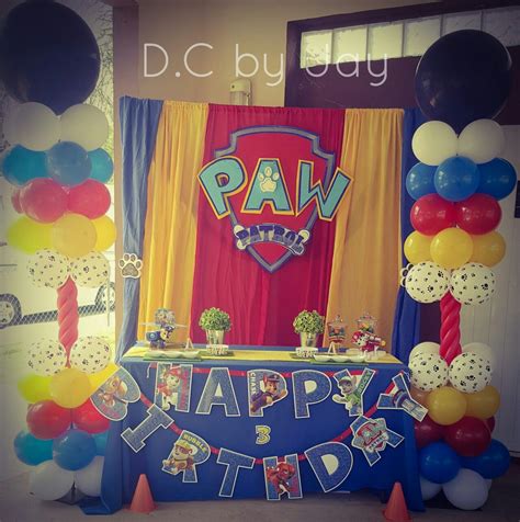 Paw patrol Birthday decoration | Paw patrol birthday decorations, Paw ...